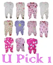 Fleece Sleep Play Girls Outfit Footie Sleeper Footed Micro 1 pc Warm