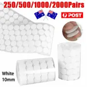250-2000 Pairs Hook and Loop Dots Sticky Self Adhesive Coins Circles Tape 10mm✨