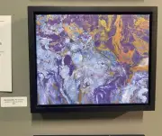 Original Abstract Painting on Canvas by Latina Artist Zeny