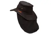 Didgeridoonas Walkabout Brown Water Repellent Oilskin Soft Brim Hat with Neck Flap