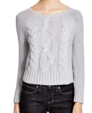NWT $398 Eileen Fisher "the Fisher project" MOON Lofty Merino Cable Sweater L XL