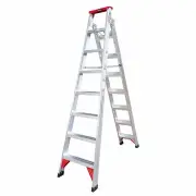 Renegade RIFOLD8-14 - Aluminium Fold Out Dual Purpose Ladder 8/14ft