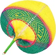EPIGEIST Handmade Bamboo Fan Summer Cooling Decorative Lightweight for Beaches Parties Home