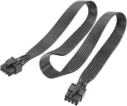 Graphics Card Cable, 8 Pin Adapter Cable, with Flat 8P to 6+2P, VGA Graphics Cable for Video Card Display Port, PC IE