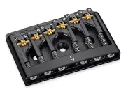 Schaller 3D-6 Black - NonTremolo - Roller Bridge with screws and Allen Key
