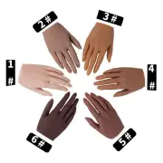 Silicone Nail Practice Right Hand Mannequin Female Model Rings Jewelery Display