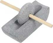 CIYODO 1 Set Traditional Stone Grinder for Tea Leaves Manual Hand Crank Kitchen Pestle Compact Stylish Stone Mill for Grinding Coffee Beans Dry Ingredients