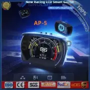 Car OBD2+GPS Gauge Slope Meter HUD Head Up Digital Display Speedometer RPM Alarm