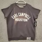 RARE XL Roots Of Fight Earl Campbell Houston Cut-Off Sweatshirt Football NWT