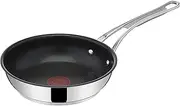 TEFAL Jamie Oliver by Tefal Cooks Classic Induction Non-Stick Stainless Steel Frypan 24cm, Silver (E3060434)