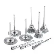 9 Steel Brush Wire Wheel Brushes Die Grinder Rotary Electric Tool for Engraver