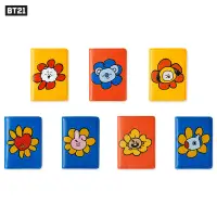 在飛比找蝦皮購物優惠-BT21 FLOWER系列 護照夾 動漫周邊旅行多功能證件包