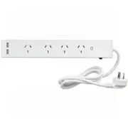 Techbrands 4 Way Powerboard with 4x USB Ports