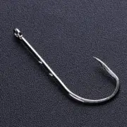 Lot 50 Pcs High Carbon Steel Hooks Fishing Hook Barbed Sharpened Hot S9M9. L9W5