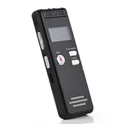 Digital Voice Recorder Noise Reduction Voice-Activated o Recorder with Playback Small Voice Recorder for Interviews/Meeting/Lecture Black 32GB