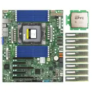 Supermicro H13SSL-N Motherboard With AMD EPYC Bergamo 9754 CPU 768G RAM 4800MHz