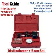 0-10mm Dial Test Indicator Gauge 3D 3 Joint Magnetic 80kg Base Holder Stand Set+
