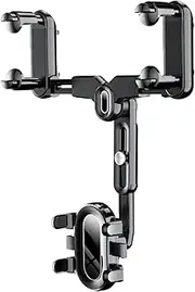 Car Interior Car Rearview Mirror Phone Holder Adjustable Phone Holder Mount For Mobile Phone GPS Support Stand Automobile Interior Car Interior Trim
