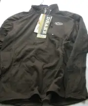 Drake Waterfowl 2040BRN Brown MST Breathlite QuarterZip Shirt Jacket Small