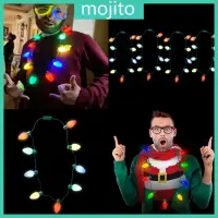 在飛比找蝦皮購物優惠-Mojito LED 發光聖誕燈泡項鍊兒童成人發光草莓項鍊