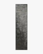 75' x 305' | Machine Washable Runner Rug | Kid & Pet Friendly | Indoor Rug | Impasto Greyscale Rug | Ruggable
