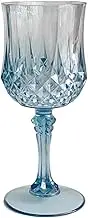 Generic Goblet Glasses Classic Cocktail Cups Unique Champagne Flutes Drinking Cup for Anniversary Restaurant Wedding 220 ml, Blue