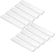 Generic 1set 15cm Ruler Architecture Ruler Clear Flexible Ruler Drawing Ruler Scale Ruler Plastic Measuring Ruler Journal Ruler Clear Ruler Rulers Office Supplies Abs Transparent 10pcs