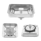 Square Stainless Steel Kitchen Sink Strainer Drainer Post Stopper Plug OZ
