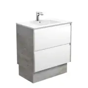 Fienza Dolce Amato 750 Vanity on Kickboard Industrial Grey Panels TCL75BWXK
