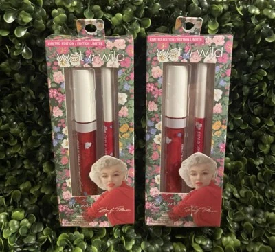 2X Wet n Wild Marilyn Monroe Lip liner & Gloss Set