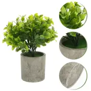 Artificial Red Rose Tree Simulated Bonsai Plant Pots Indoor Small Plants