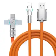 Type C to Type C PD Fast Charger Cable 6A Lead Data Cord For Samsung
