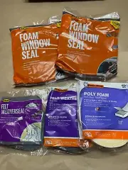 Lot qty 5 Window Seal Felt Poly Foam Door MDFrost King