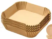 100pcs Air Fryer Liners Disposable Non-Stick Parchment Baking Paper 16 square