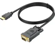 HDMI to VGA Cable 3FT, Computer HDMI to VGA Monitor Cord (Male to Male) Compa...