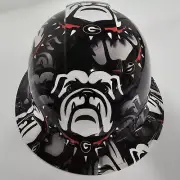 full brim hard hat custom hydro dipped IN GEORGIA BULLDOGS FOOTBALL
