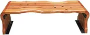 Outdoor Park Bench Garden Backless Bench, Outdoor Indoor Wooden Chair, Park Terrace Leisure Seating Patio Garden Bench