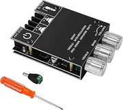 ZK-502MT Bluetooth 5.0 Amplifier Board 15~100W, AUX+Bluetooth Input, DC 9-24V Left and Right Dual Channels Stereo AMP Module
