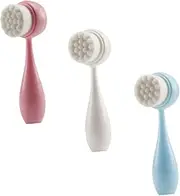 BESTYASH 3pcs Face Scrubber Manual Cleansing Brush for Deep Cleaning Exfoliating and Massaging Skin present for Friends and Family