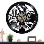 Arizona Cardinals Vinyl Wall Clock - Retro Decor - Home Accent - Perfect Gift