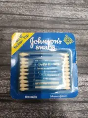 Vtg Q-Tips Sterilized Double Tip Flexible Safety Cushioned Cotton Johnsons Swabs