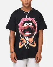 [AMERICAN THRIFT] American Thrift Disney The Muppets Animal Vintage T-shirt Black - Size M M Black