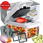 Vegetable Chopper Slicer Dicer Cutter 4 Blade Onion Potato Garlic Kitchen Tool