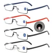 Reading Glasses Half Frame Metal 1.0 1.5 2 2.5 3.0 3.5 4.0 Men's Reading Mini Gl