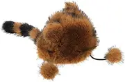 [LIFKOME] Little Raccoon Ear Hat Animal Ski Hats for Women Furry Hats for Men Raccoon Hat Raccoon Tail Hat Trapper Hat for Women Dress up Cap Novelty Beanie with Ears Fluffy Hat Plush Coffee