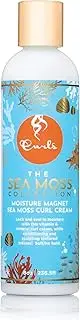 Curls Sea Moss Moisture Magnet Cream - Attracts and Locks In Moisture - Defines, Sculpts Waves, & Controls Frizz - For All Types 8oz, 1 Count