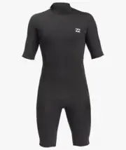 BILLABONG Men's 2/2 ABSOLUTE BZ S/S Spring Suit - BLK - Size 2XL - NWT