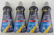 4 x Finish Rinse Shine Aid Liquid Dishwasher Lemon Sparkle 80 Washes 400ml NEW