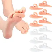 Yuanchu 6Pairs Hammer Toe Cushions, Soft Silicone Hammer Toe Straightener One Loop Design Hammertoe Gel Support Pads Relieve Foot Pain Pressure Discomfort for Women Men