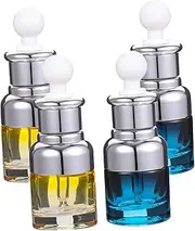 HONITANO 4Pcs Glass Dropper Bottles Portable Practical Containers for Perfumes Essential Oils Durable Leak for Handmade Present Mixes and Travel